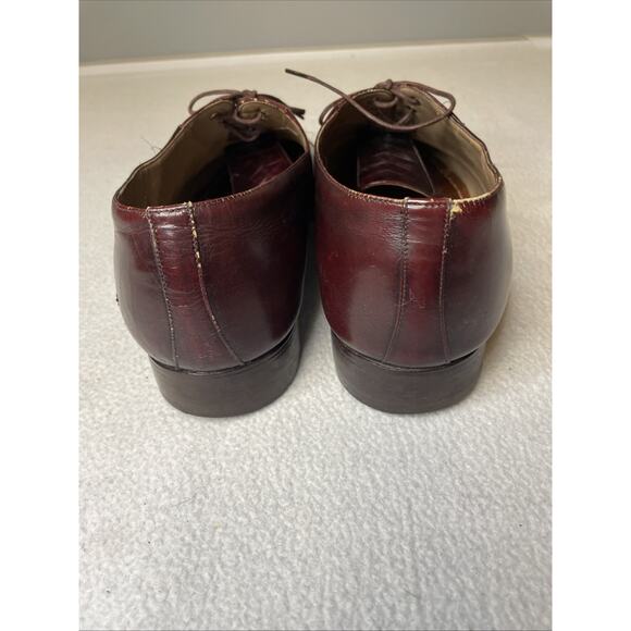 BALLY Men’s 11 3E Wide Oxblood Leather Oxford Brogue Medallion Toe Italy main image 15